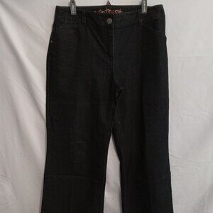 Contrast Denim Dress Pants Size 12